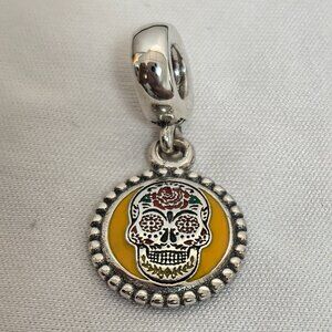 Pandora's Ghost Festival Skull (Exclusive to Mexico) Charm, S925 Silver Jewelry
